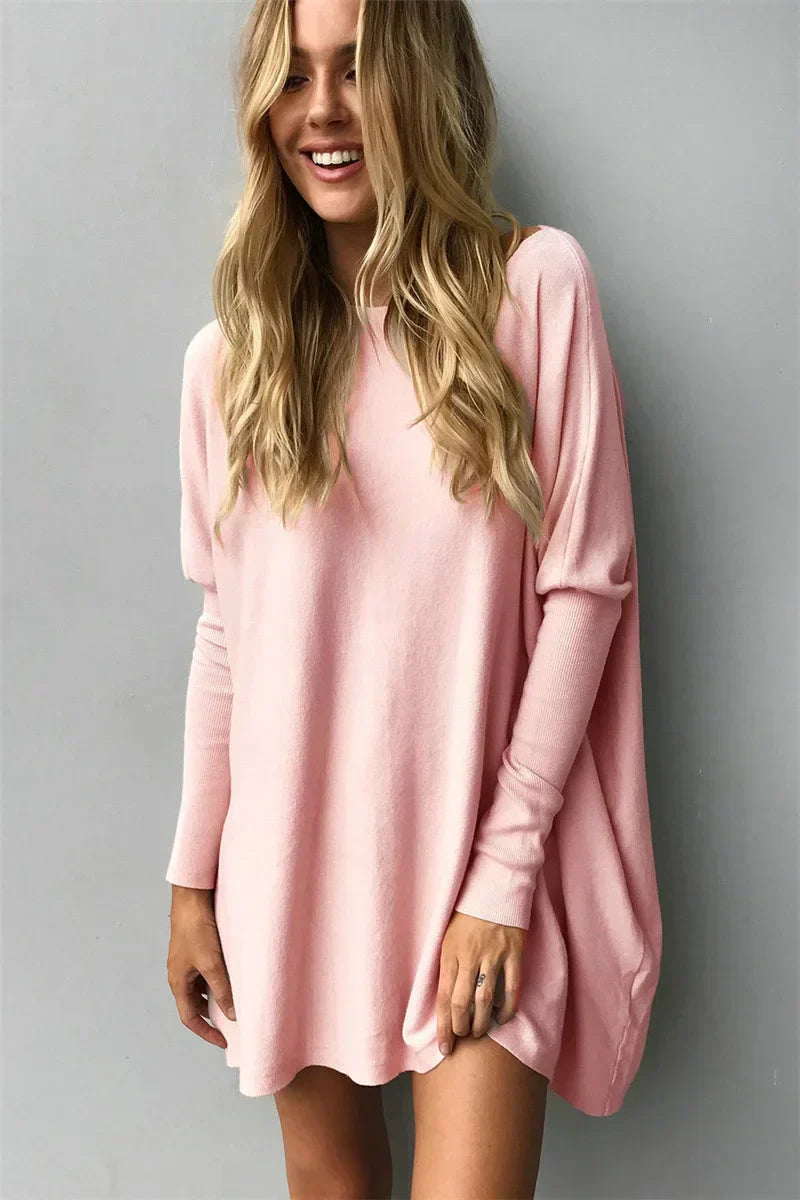 Pull Femme Oversize En Maille Douce Longueur Tunique Manches Longues Nordisk-Flair
