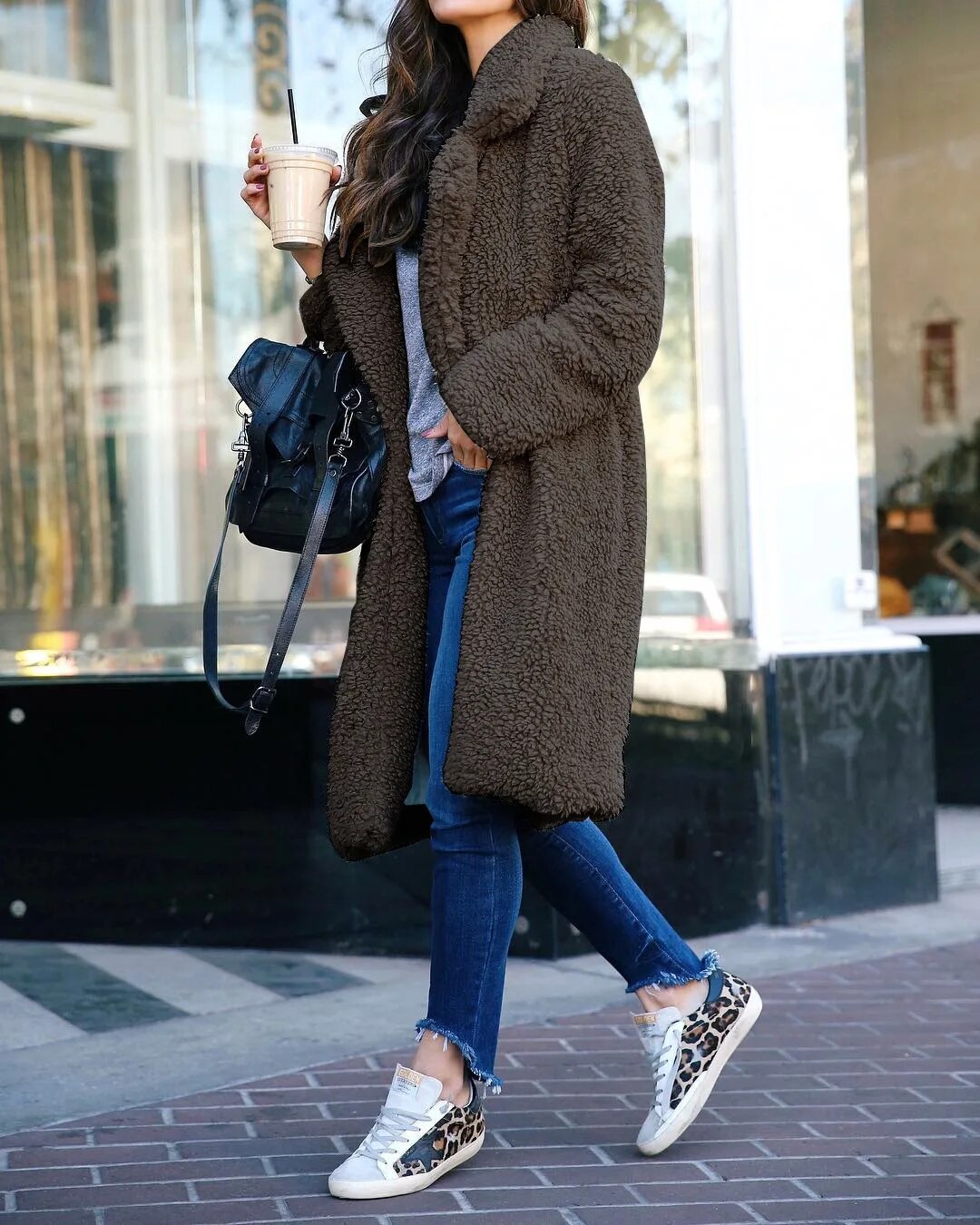 Amawinc | Trendy Fleece Jacket