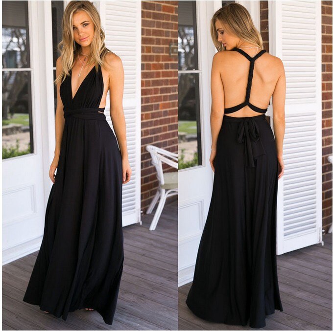 Robe Maxi Femme Col Halter Dos Nu Élégante Pour Fête Avec Ceinture Drapé Fluide Pour Soirée Élégante