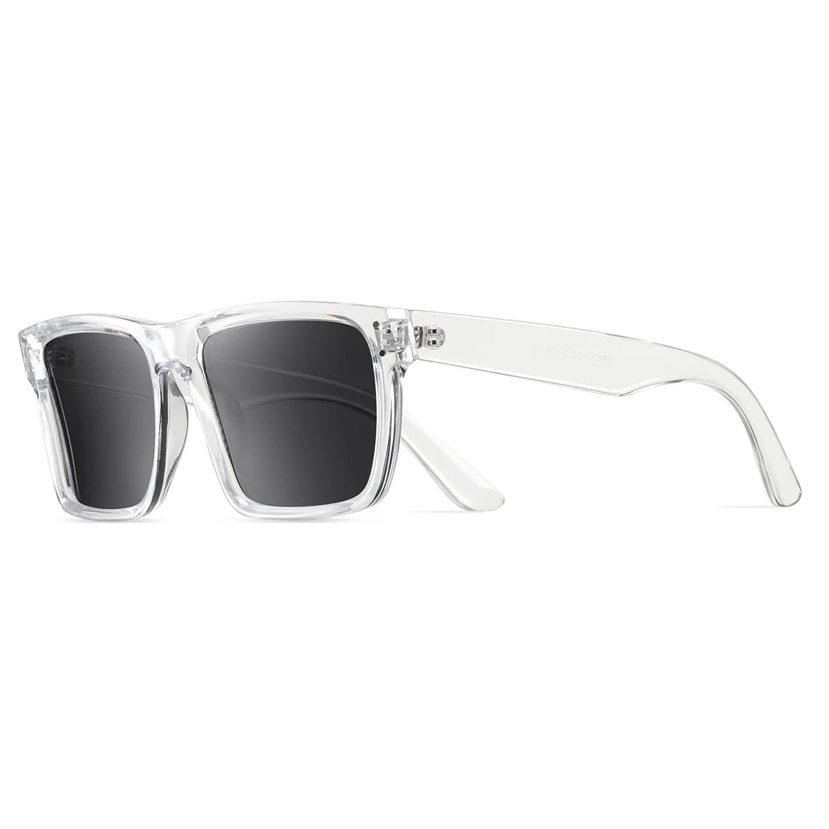 Lunettes Halden Carrées en Acétate Finition Brillante Silhouette Carrée à Angles Aigus Lentilles UV Protégées