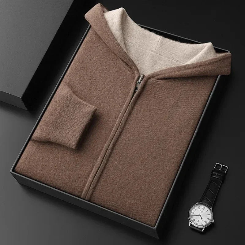 Ensemble Veste À Capuche Zippée Et Joggers En Laine Cachemire Confortables Et Polyvalents