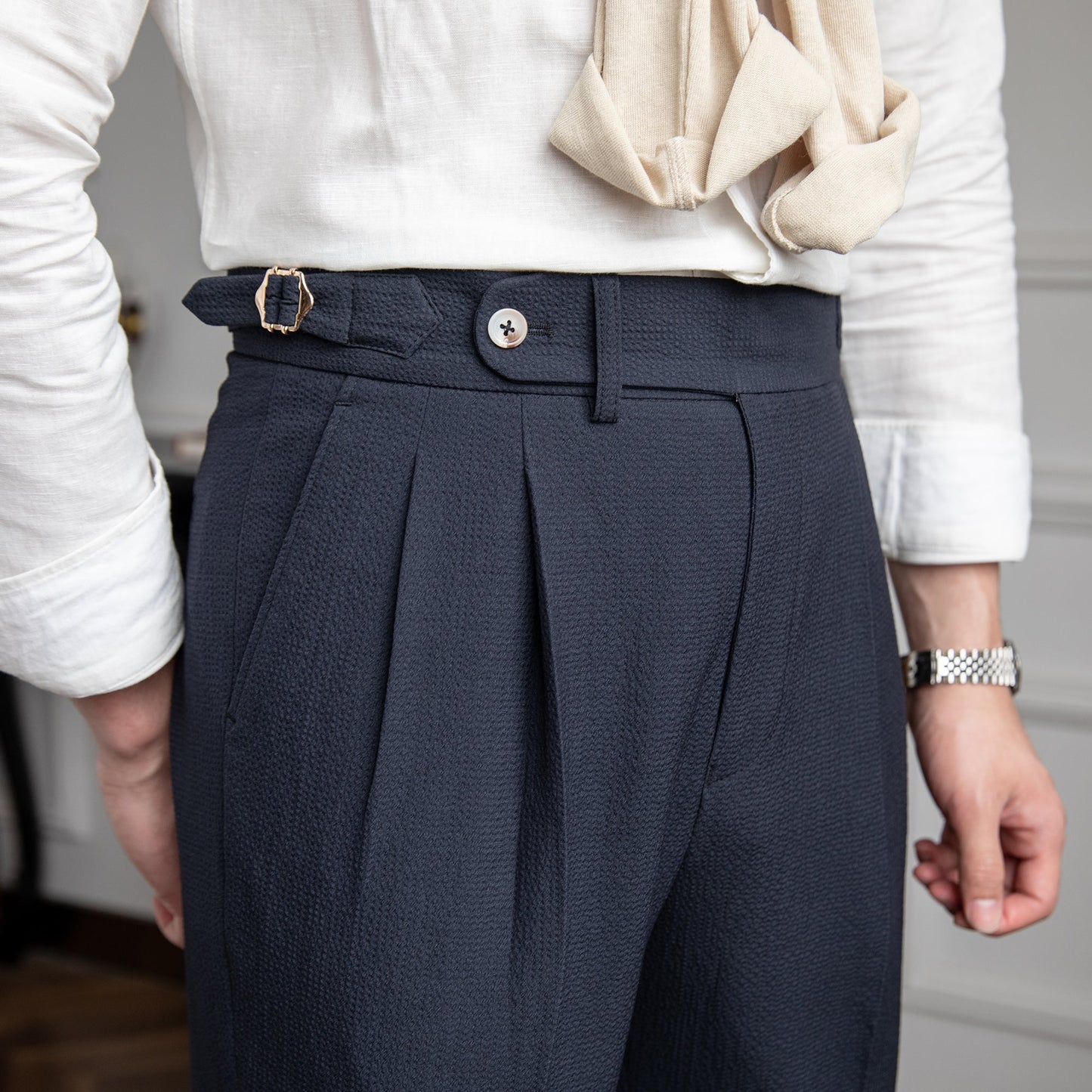 Connor Pantalon À Plis Sur Mesure Pour Homme Amawinc Élégant Idéal Bureau Et Vie Quotidienne