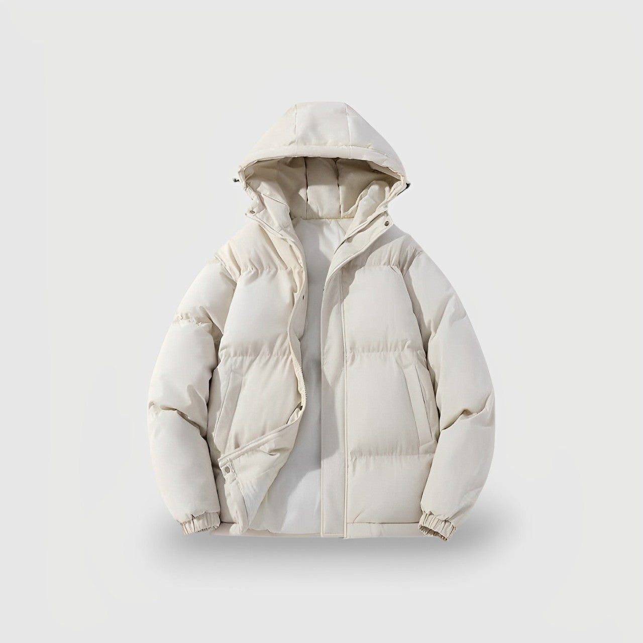 Doudoune Matelassée Pour Femmes Claire Avec Capuche Confort Chaud Style Moderne Urbain