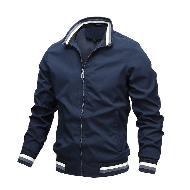 Veste Bomber Zipée Légère Pour Homme Avec Design Moderne Durable Pour Tous Les Jours
