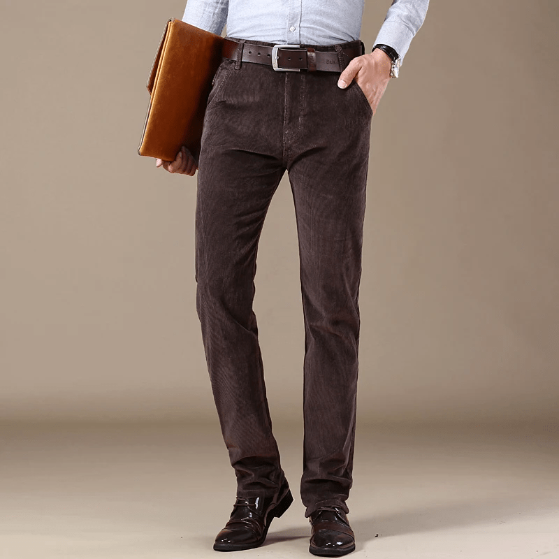 Pantalon Homme En Velours Côtelé Ethan Par Amawinc Pour L Hiver Confortable Durable Style Décontracté Et Semi Formelle
