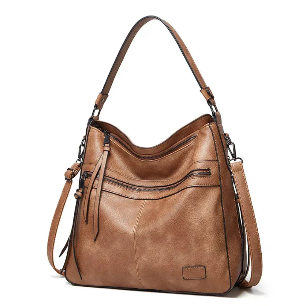 Sac À Bandoulière Cuir Végan Amawinc Judy Design Hobo Élégant Et Double Poignée Polyvalent Pour Travail Et Weekend
