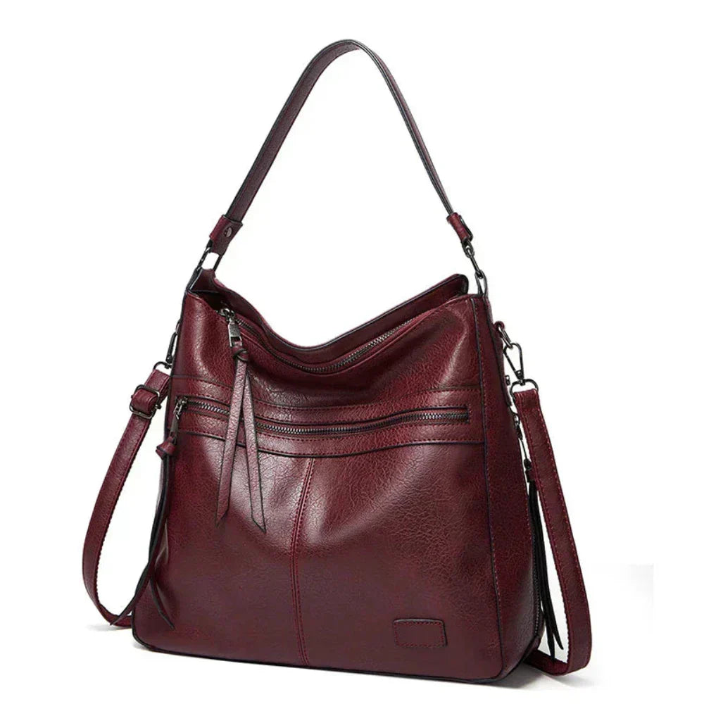 Sac À Bandoulière Cuir Végan Amawinc Judy Design Hobo Élégant Et Double Poignée Polyvalent Pour Travail Et Weekend