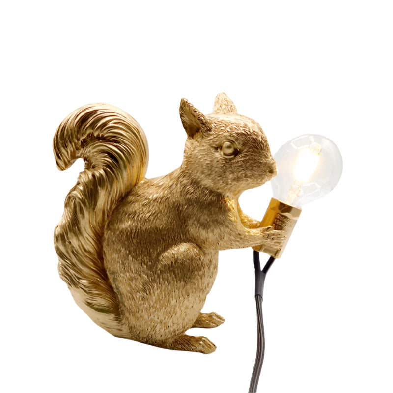 Tischlampe: Niedliches Eichhörnchen im nordischen Design