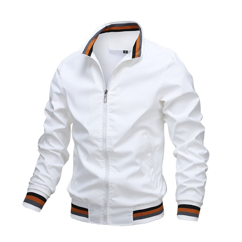 Veste Bomber Zipée Légère Pour Homme Avec Design Moderne Durable Pour Tous Les Jours