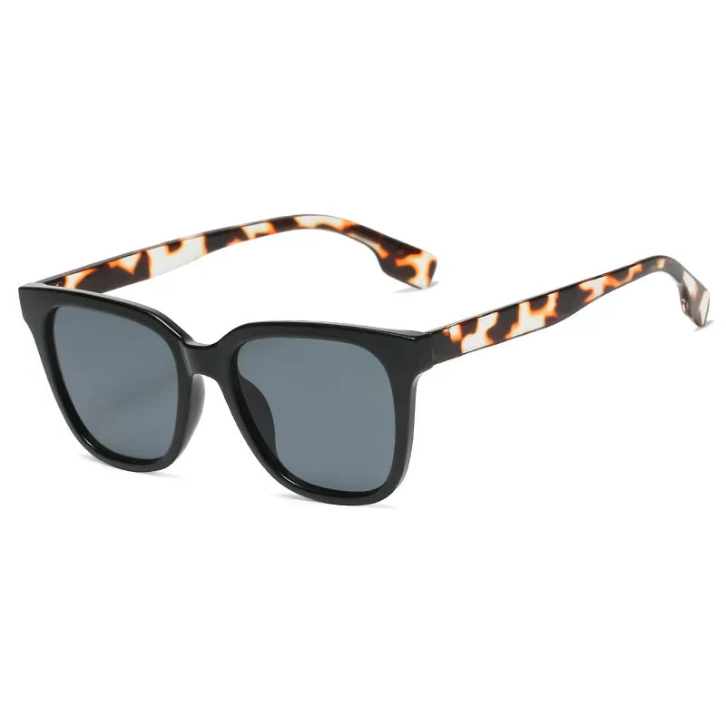 Lunettes De Soleil Safari Imprimé Sauvage Rétro Léger Confortable Montures Plastiques Dégradé UV 400