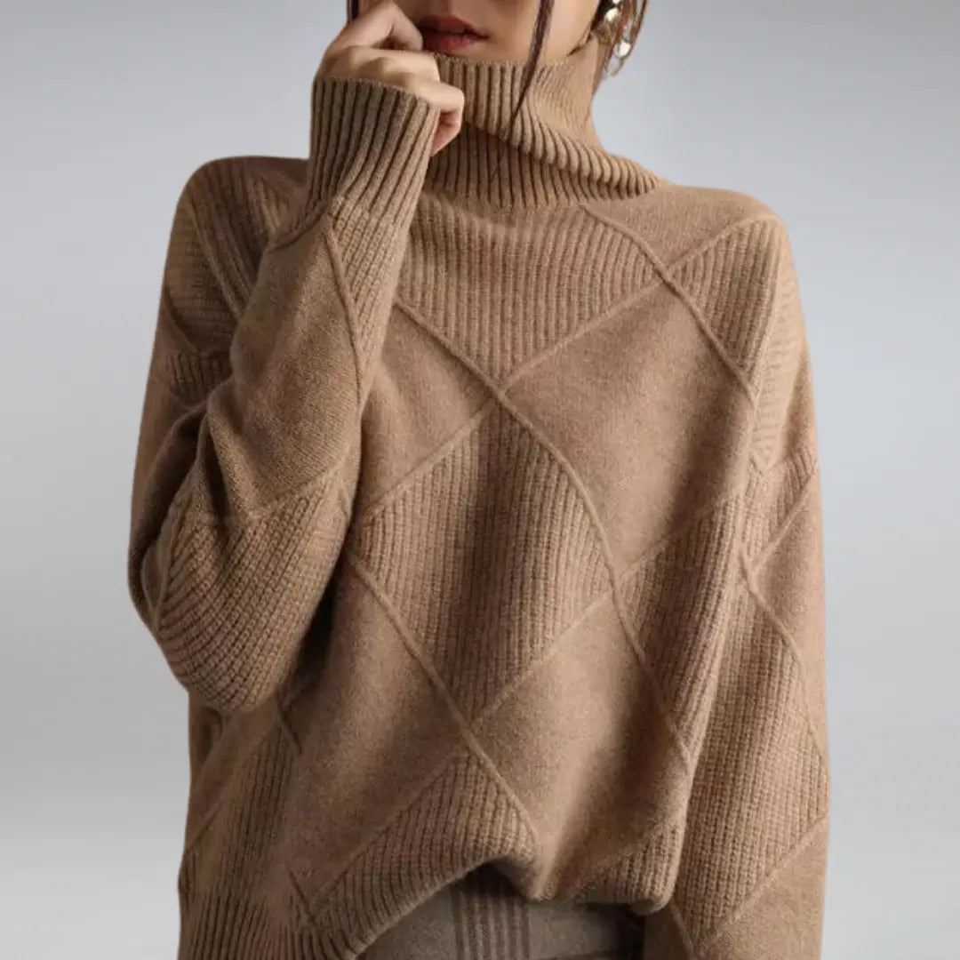 Pull Col Roulé Femme Oversize Confortable Et Chic Pour Automne Hiver Idéal Pour Style Décontracté Quotidien Polyvalent