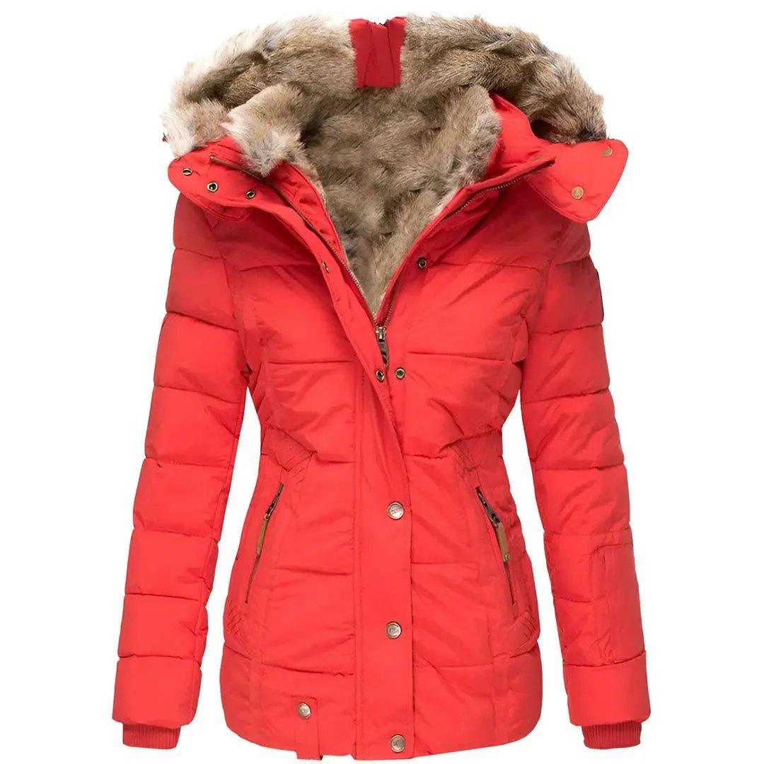 Doudoune À Capuche Matelassée Pour Femme Élégante Et Isolante Contre Le Froid Et Le Vent