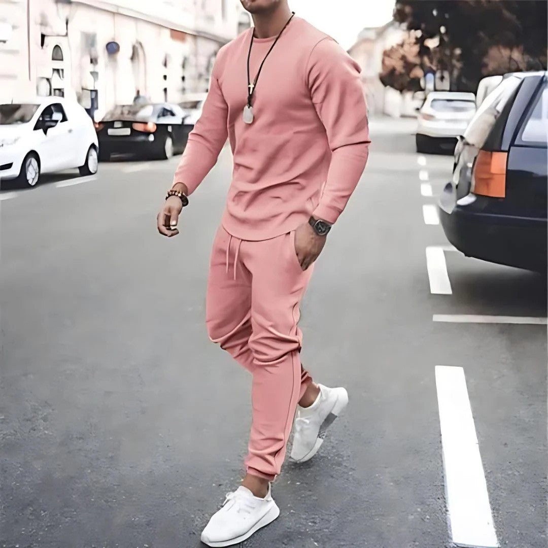 Ensemble Deux Pièces Décontracté Pour Hommes Jacob Avec Haut À Manches Longues Et Pantalon Jogger Pour Usage Quotidien
