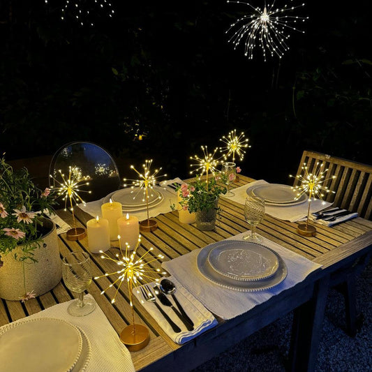 Gold Starburst Mini Tables (6-pack)
 - OnyxLampen