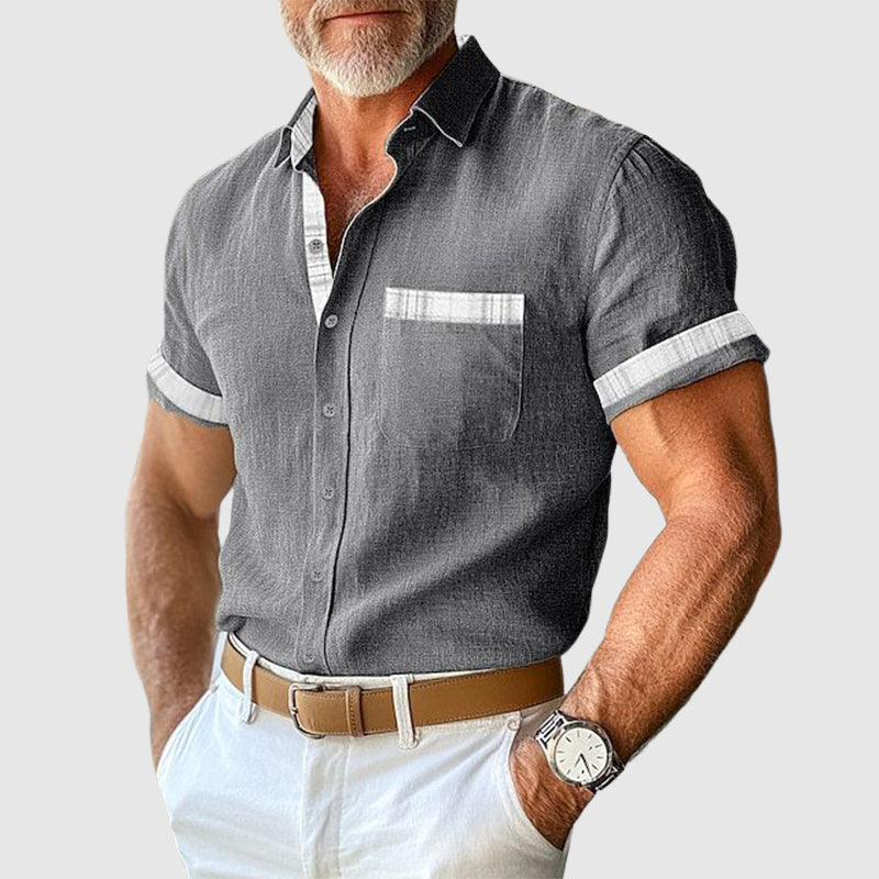 Chemise En Lin Il Gentiluomo Par Roberto Russo Pour Hommes Luxe Quotidien Confort Élégance Discrète