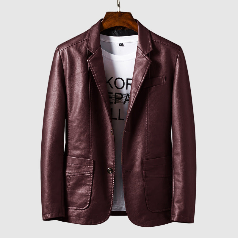 Veste Il Maestro Par Roberto Russo Pour Modern Gentlemen Blazer Décontracté À Bouton Unique Avec Poches Patch