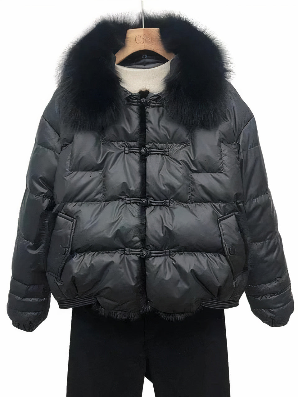 Damen-Winter-Puffermantel im Vintage-Stil - Jara