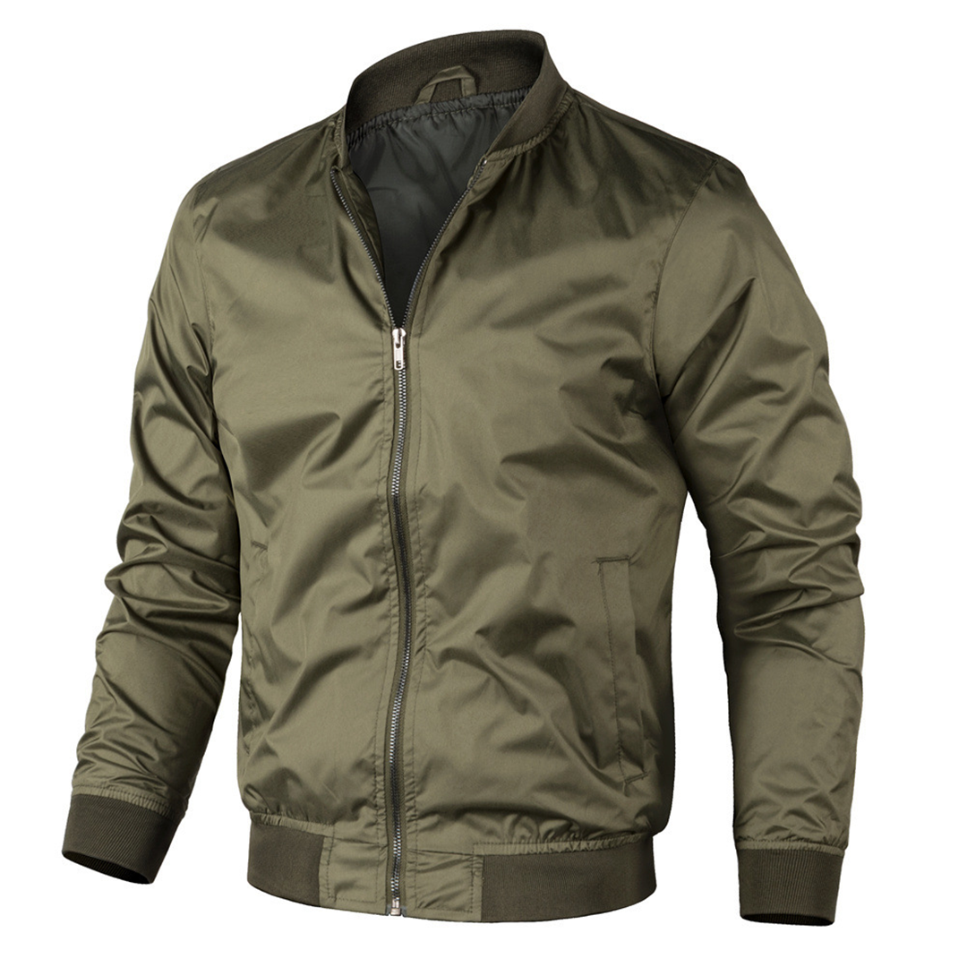 Veste Bomber Homme Classique Olive Vert Intemporelle Pour Quotidien Style Premium Amawinc Brian