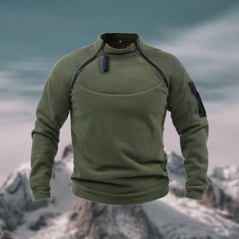 Parker Pull Polaire Tactique Pour Homme Avec Chaleur Légère Tissu Résistant Au Vent Et Poche Tactique