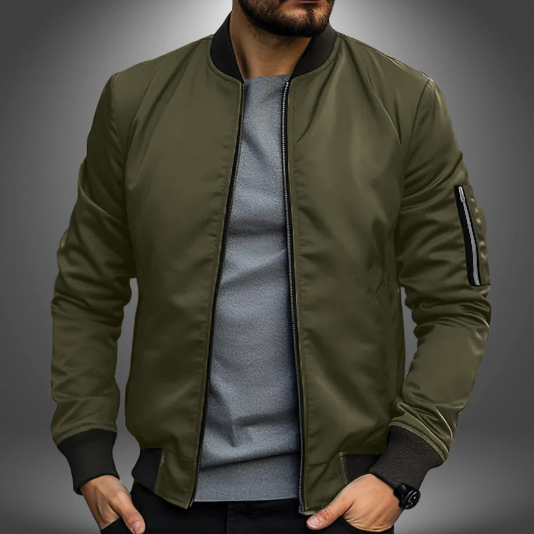 Veste Bomber Légère Pour Homme Amawinc Oliver Respirante Confortable Idéale Automne Printemps