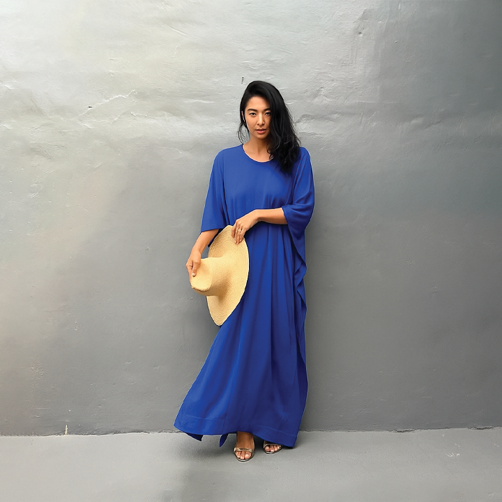 Robe Kaftan Wendy Amawinc Plage Été Décontractée Oversize Pour Moments Soleil Et Escales Ville