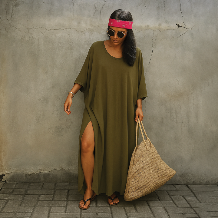 Robe Kaftan Wendy Amawinc Plage Été Décontractée Oversize Pour Moments Soleil Et Escales Ville