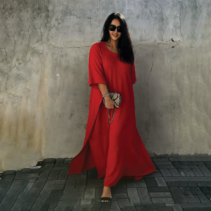 Robe Kaftan Wendy Amawinc Plage Été Décontractée Oversize Pour Moments Soleil Et Escales Ville