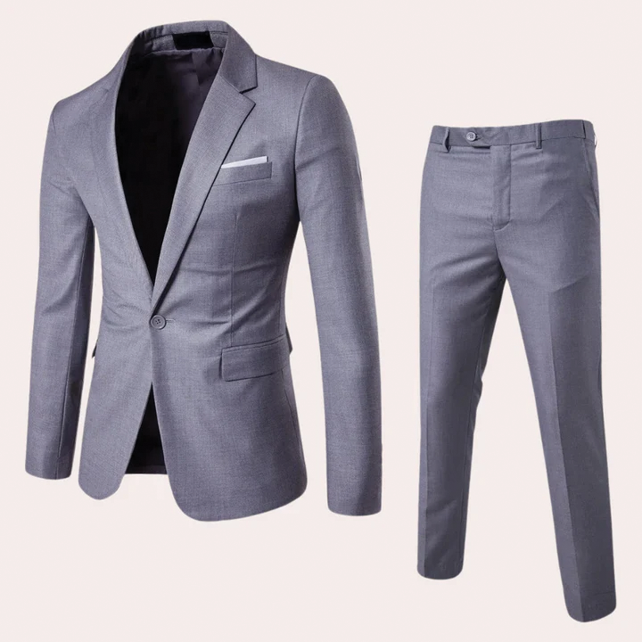Jacob Costume Homme Slim Deux Pièces Veste Pantalon Bourgogne Mariages Affaires Événements Formels