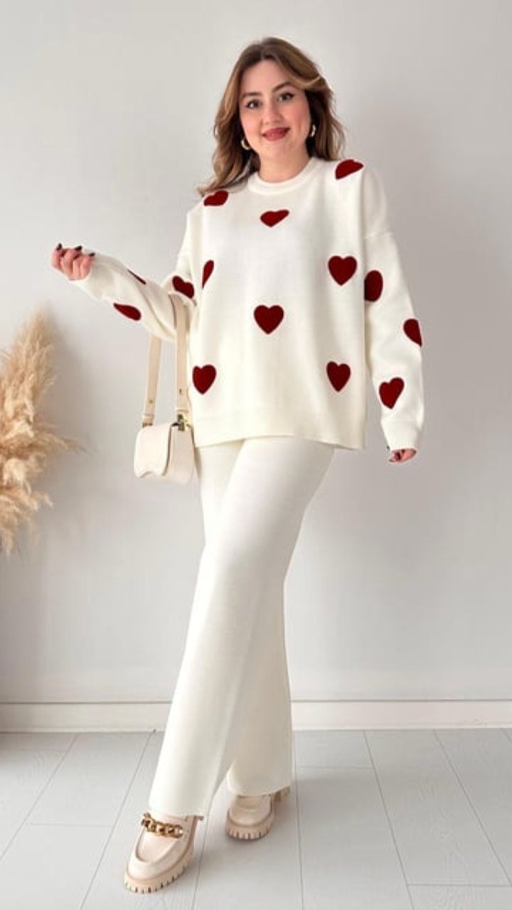 ALINA - Zweiteiliges Set mit Herzdesign