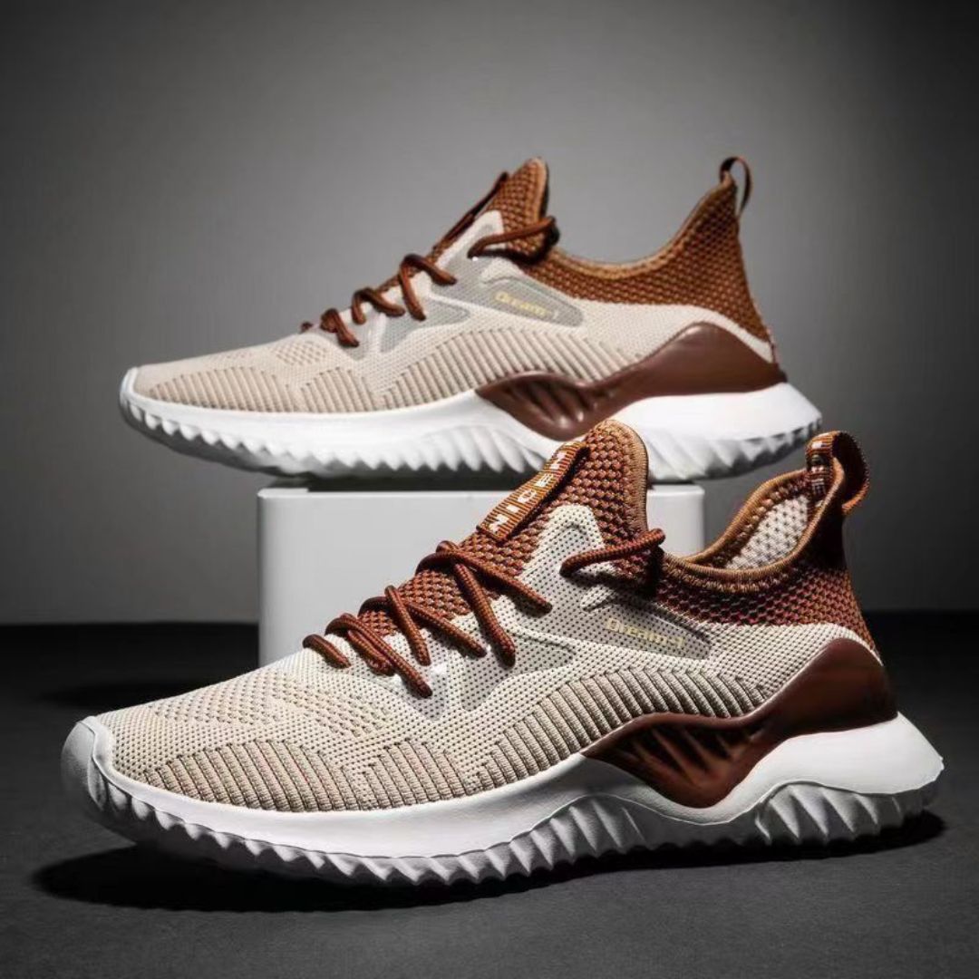 Jim Pulse Baskets Respirants Haut En Mesh Bicolore Semelle Absorbante Ajustement Type Chaussette Flexible
