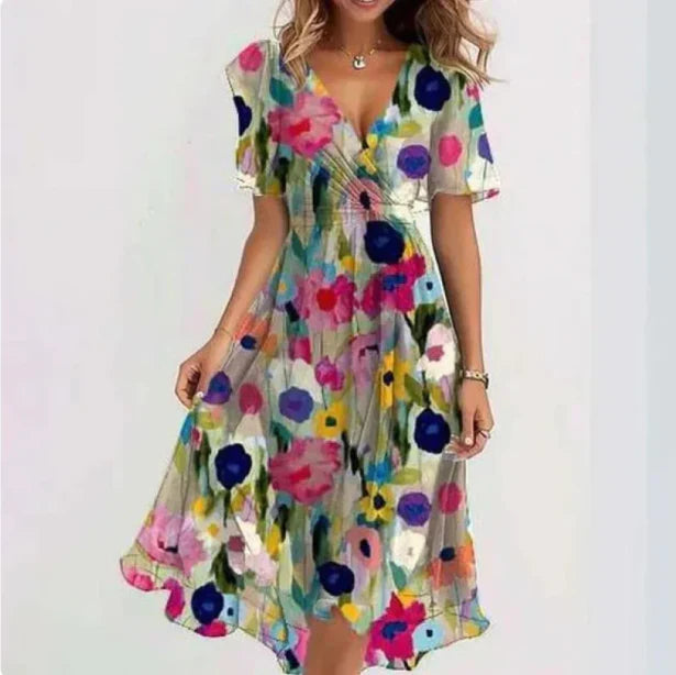 Kleid für Damen mit V-Ausschnitt von Juliane