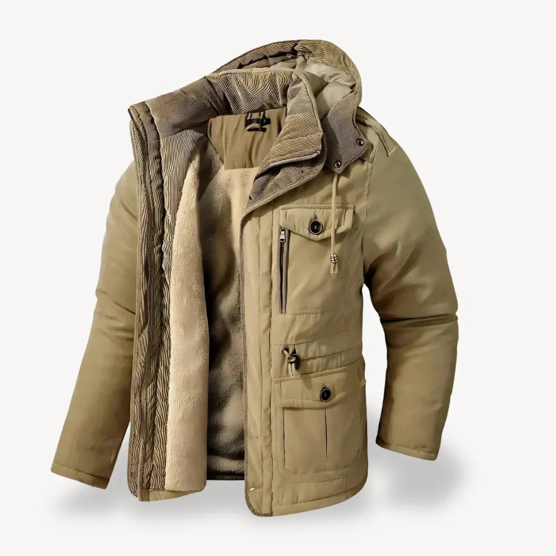 Amawinc Anthony Veste Hivernale Pour Homme Robuste Avec Capuche Et Poches Nombreuses Pour Conditions Météorologiques