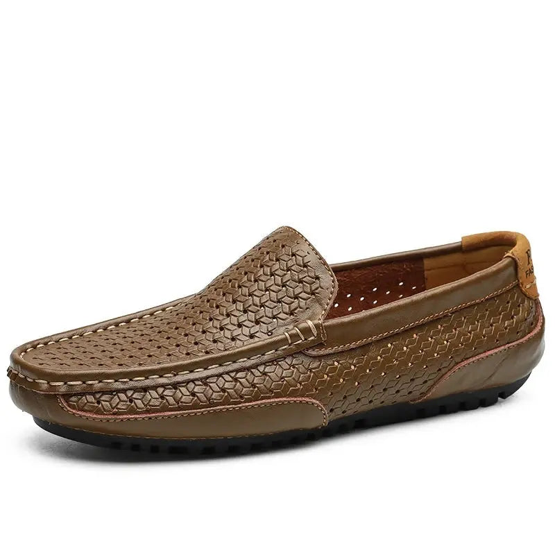 Mocassins En Cuir Plein Grain Amawinc Style Intemporel Confort Quotidien Polyvalents Pour Tenues Formelles