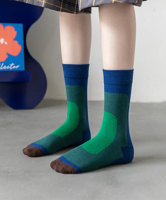 Chaussettes montantes coréennes à dégradé de couleurs, automne - Amawinc