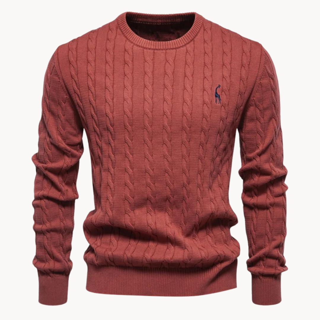 Pull Kosta Maille Cable Doux Léger Idéal Pour Couches Avec Col Rond Classique Et Bord Côte Subtil Chic Intemporel