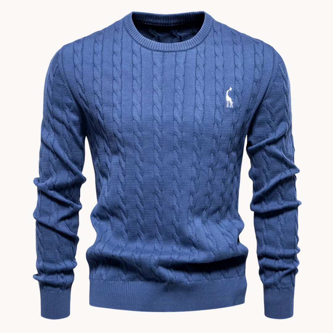 Pull Kosta Maille Cable Doux Léger Idéal Pour Couches Avec Col Rond Classique Et Bord Côte Subtil Chic Intemporel
