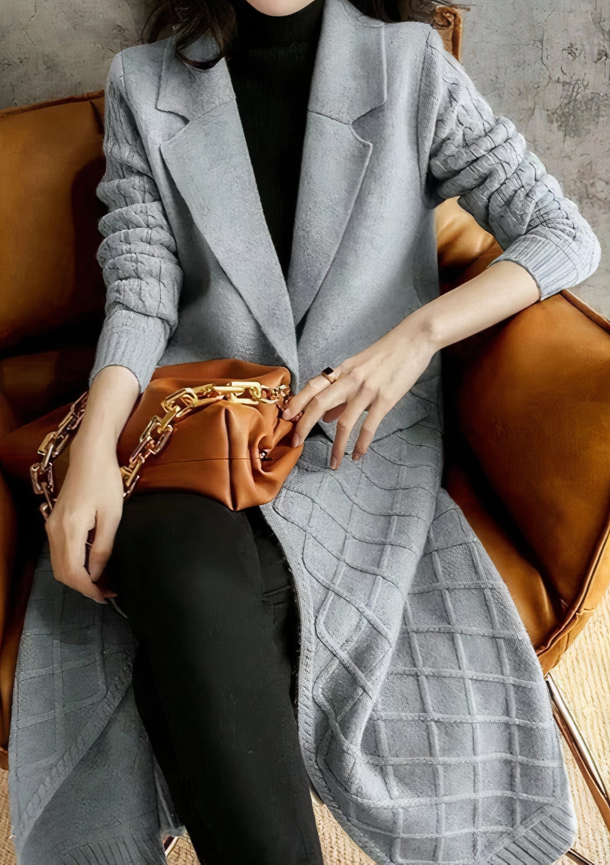 Damen Cardigan-Mantel Leoda: Lang & lässig