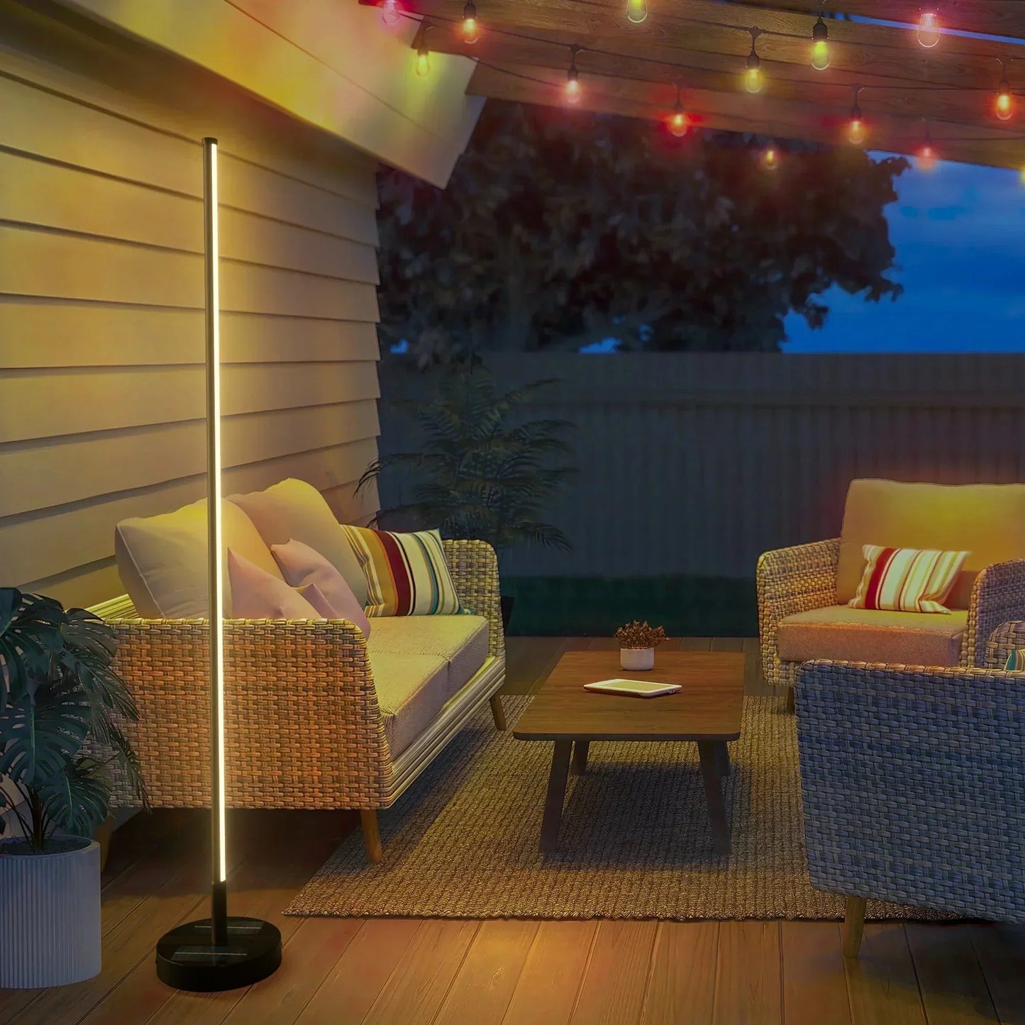 Design Solar Stehlampe für den Außenbereich