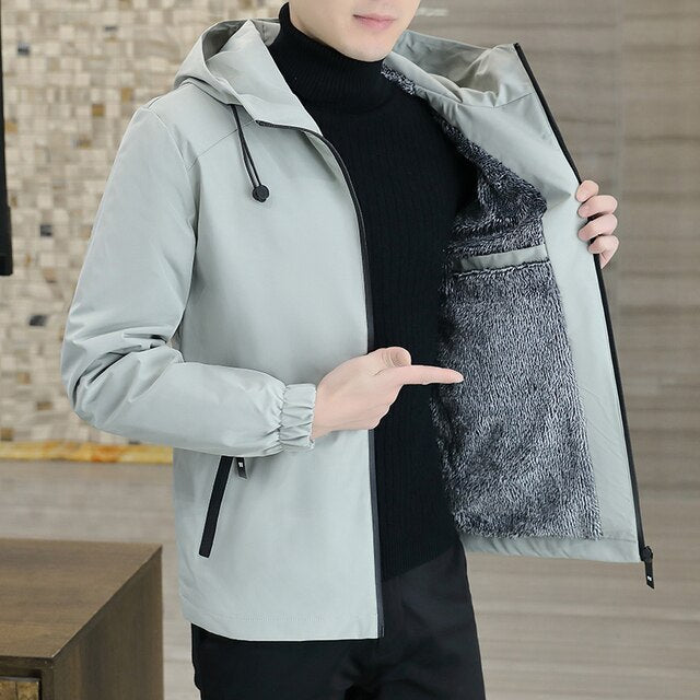 Amawinc | 2025 Modejacke mit Kapuze Windjacke