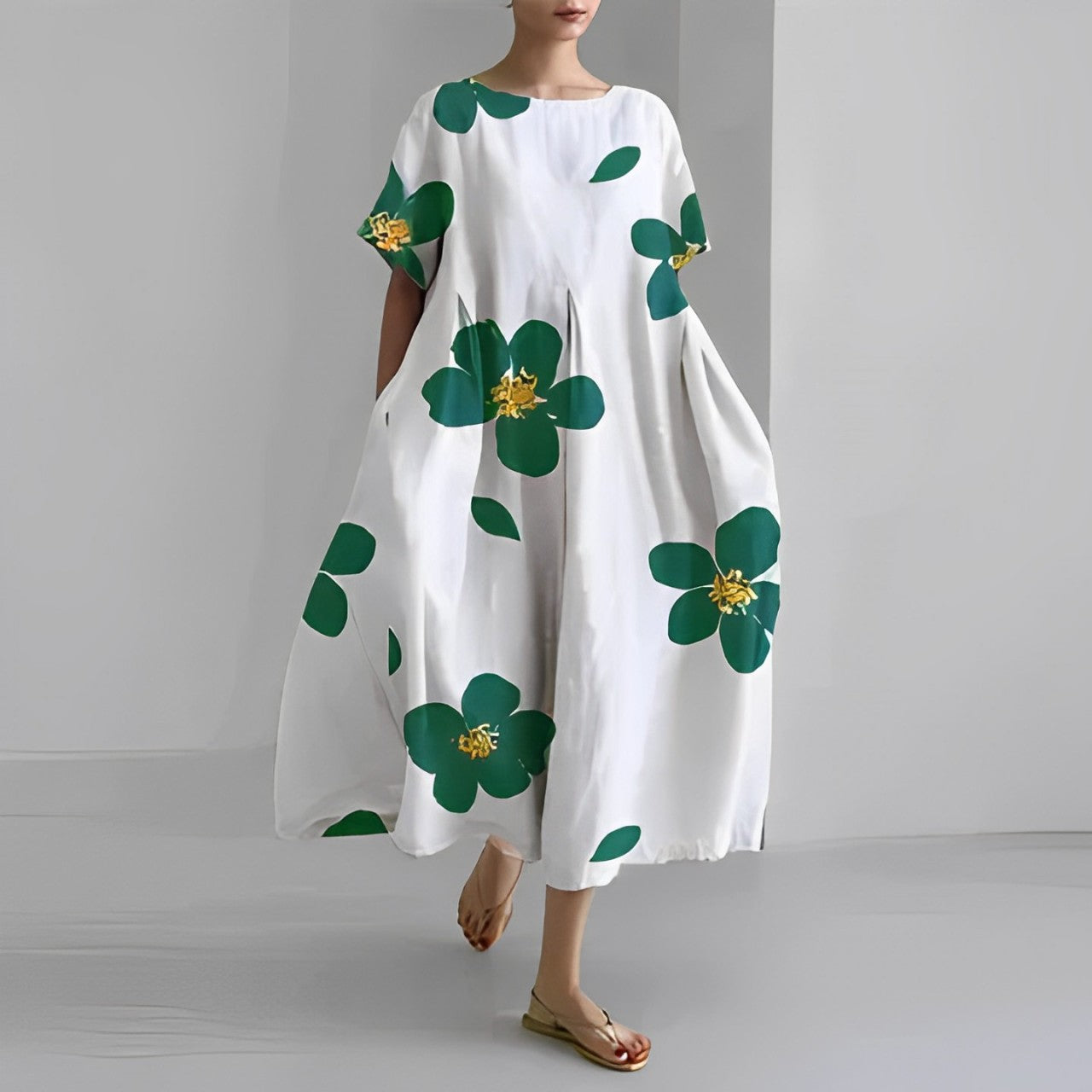 Robe Amélie Fluide Boho Imprimé Floral Romantique Balades Urbaines Soirées Élégantes