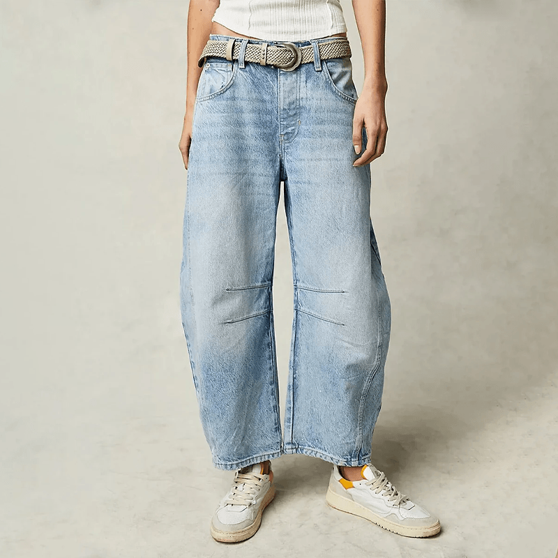 Pantalon Femme Taille Haute Décontracté Emily Avec Coupe Ample Et Confortable Pour Le Quotidien