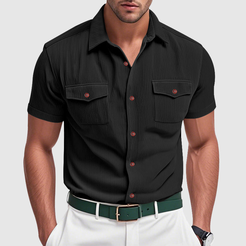 Chemise Urbaine L'Avventura de Lorenzo Vitali par Amawinc en Mélange Poly Premium pour Homme