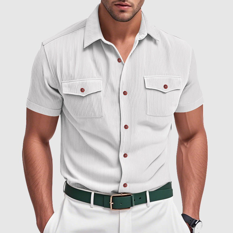 Chemise Urbaine L'Avventura de Lorenzo Vitali par Amawinc en Mélange Poly Premium pour Homme