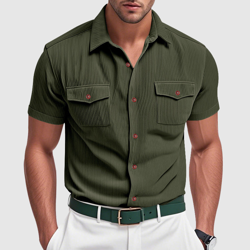 Chemise Urbaine L'Avventura de Lorenzo Vitali par Amawinc en Mélange Poly Premium pour Homme