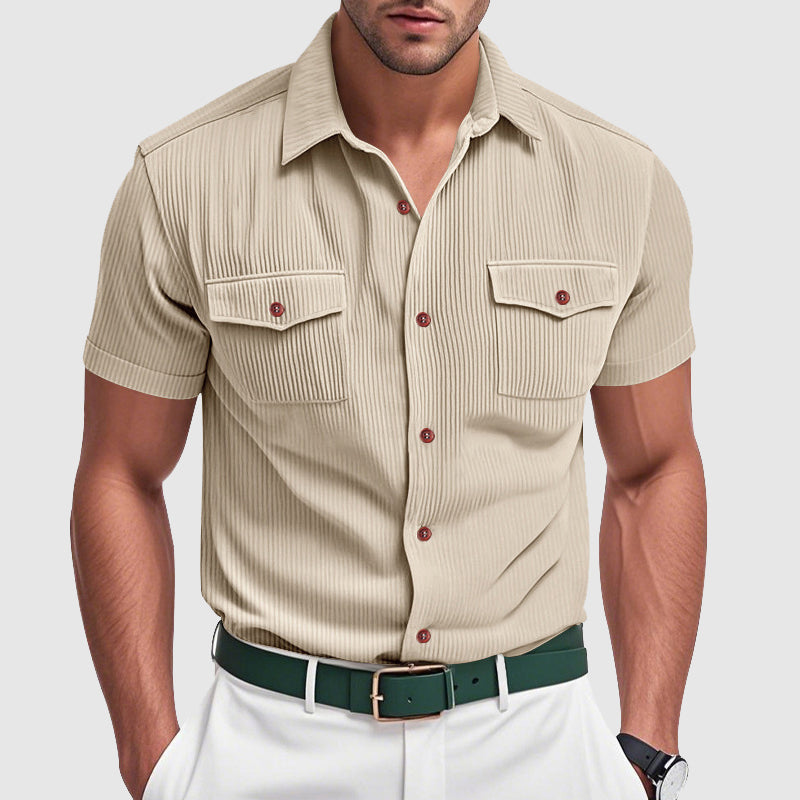 Chemise Urbaine L'Avventura de Lorenzo Vitali par Amawinc en Mélange Poly Premium pour Homme