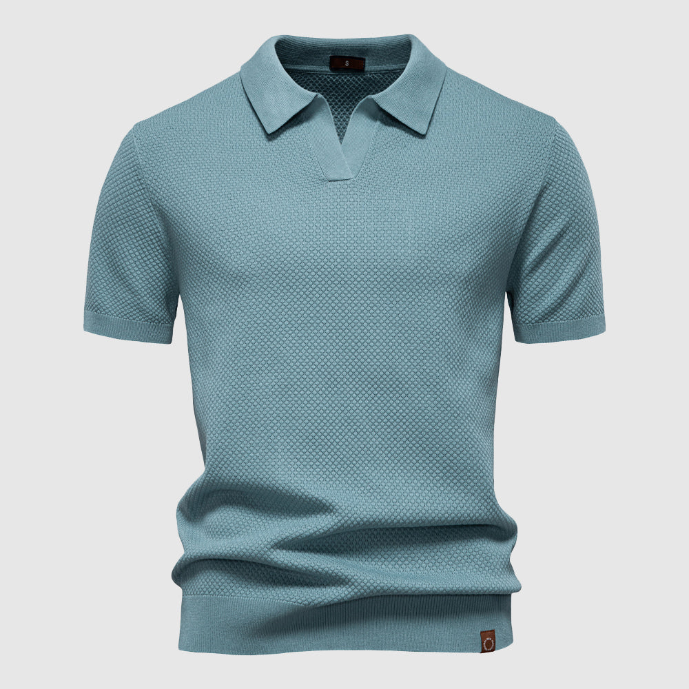 Polo L Eleganza Di Milano Par Lorenzo Vitali Tissu Respirant Pour Un Style Décontracté Et Élégant