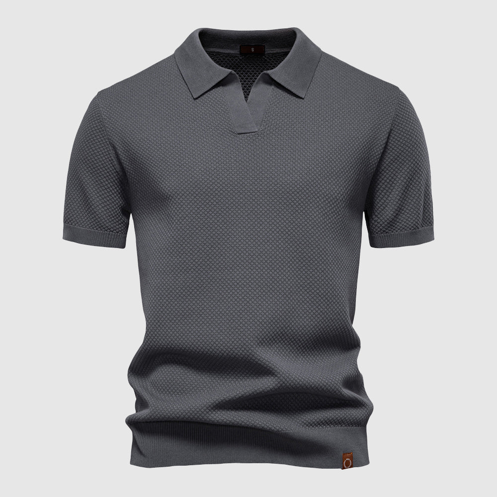 Polo L Eleganza Di Milano Par Lorenzo Vitali Tissu Respirant Pour Un Style Décontracté Et Élégant
