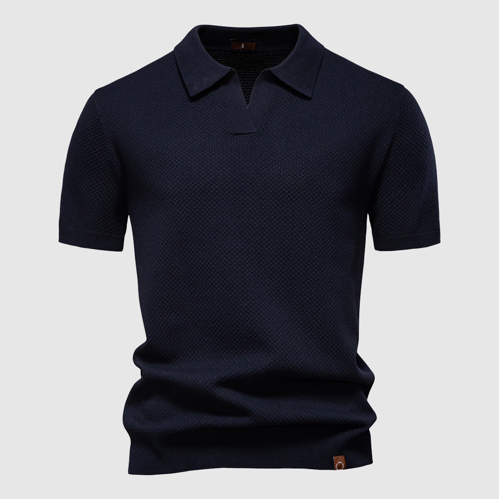 Polo L Eleganza Di Milano Par Lorenzo Vitali Tissu Respirant Pour Un Style Décontracté Et Élégant
