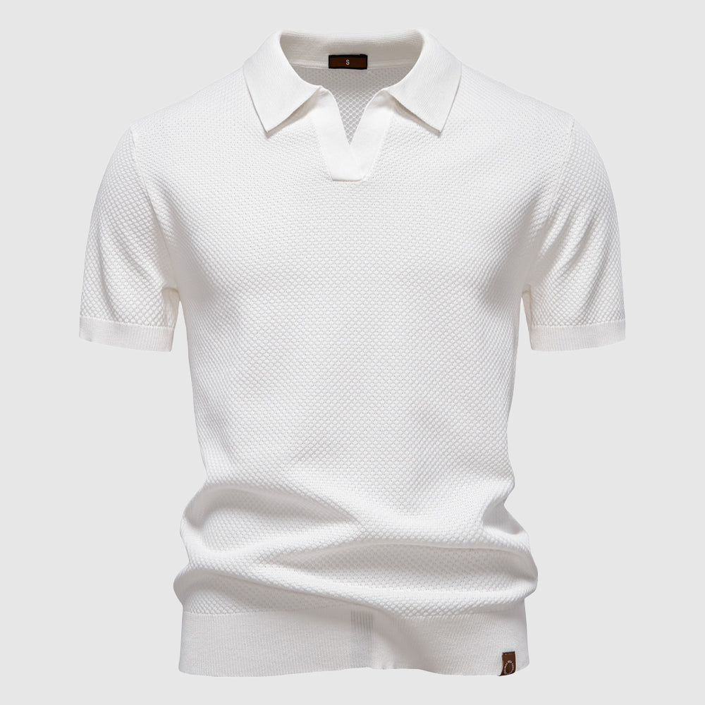 Polo L Eleganza Di Milano Par Lorenzo Vitali Tissu Respirant Pour Un Style Décontracté Et Élégant