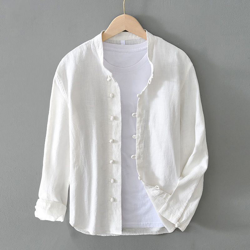 Chemise Traditionnelle En Lin Roberto Russo Pour Hommes Modernes Confort Respirant Et Luxe Subtil